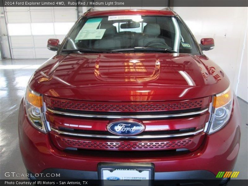 Ruby Red / Medium Light Stone 2014 Ford Explorer Limited 4WD