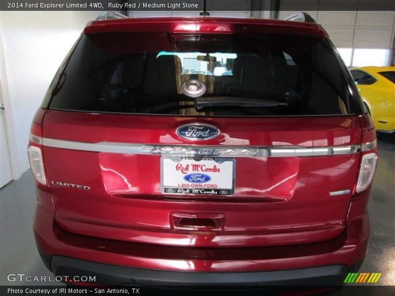 Ruby Red / Medium Light Stone 2014 Ford Explorer Limited 4WD