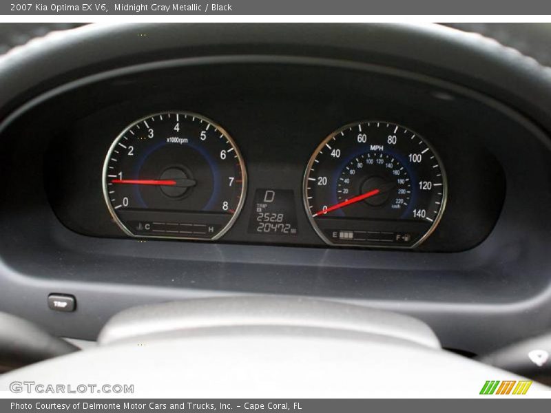 Midnight Gray Metallic / Black 2007 Kia Optima EX V6