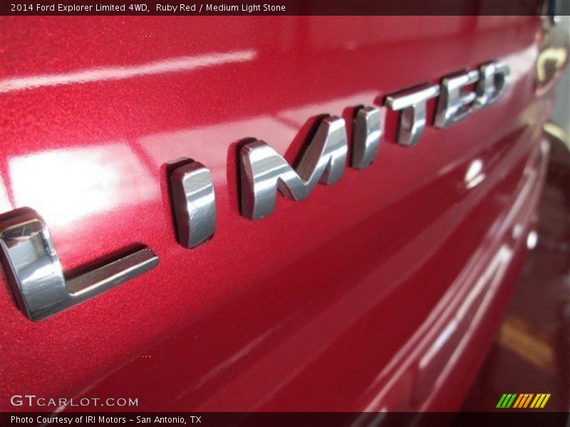 Ruby Red / Medium Light Stone 2014 Ford Explorer Limited 4WD