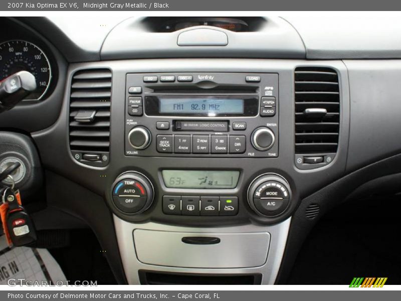 Midnight Gray Metallic / Black 2007 Kia Optima EX V6