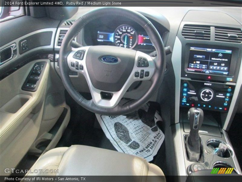 Ruby Red / Medium Light Stone 2014 Ford Explorer Limited 4WD