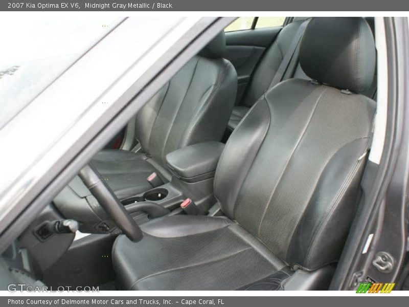 Midnight Gray Metallic / Black 2007 Kia Optima EX V6