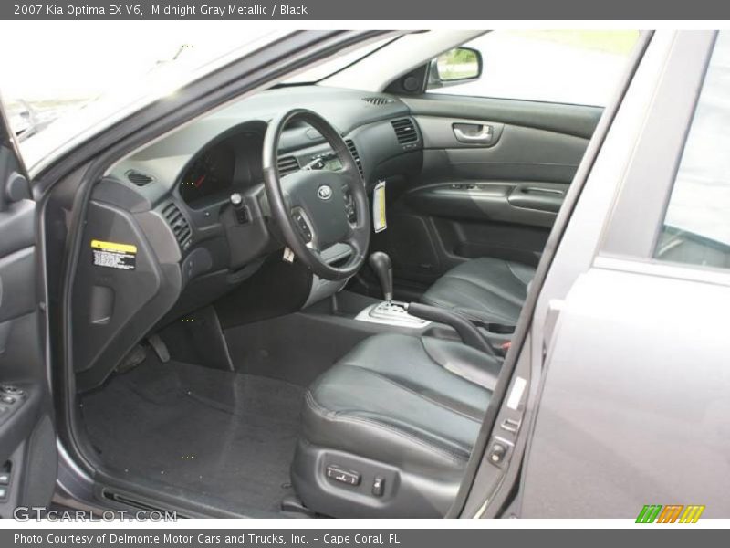 Midnight Gray Metallic / Black 2007 Kia Optima EX V6