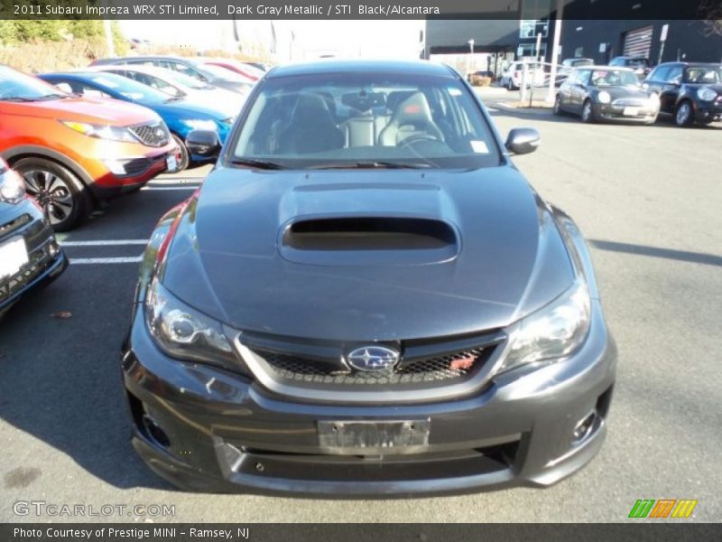 Dark Gray Metallic / STI  Black/Alcantara 2011 Subaru Impreza WRX STi Limited