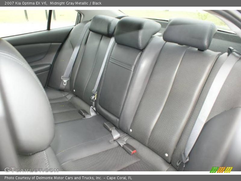 Midnight Gray Metallic / Black 2007 Kia Optima EX V6