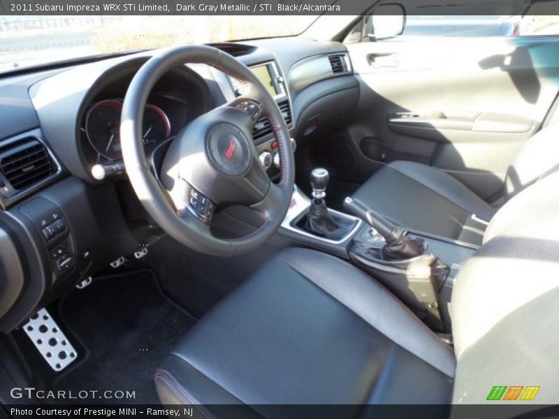 Dark Gray Metallic / STI  Black/Alcantara 2011 Subaru Impreza WRX STi Limited