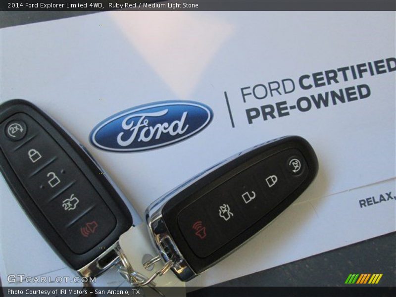 Ruby Red / Medium Light Stone 2014 Ford Explorer Limited 4WD