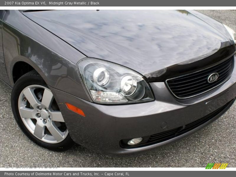 Midnight Gray Metallic / Black 2007 Kia Optima EX V6