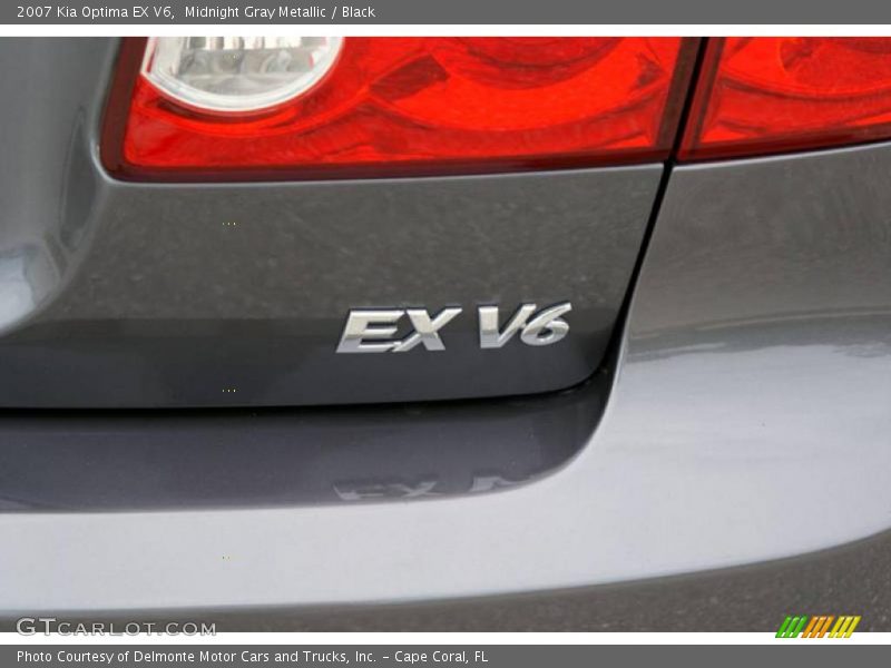 Midnight Gray Metallic / Black 2007 Kia Optima EX V6