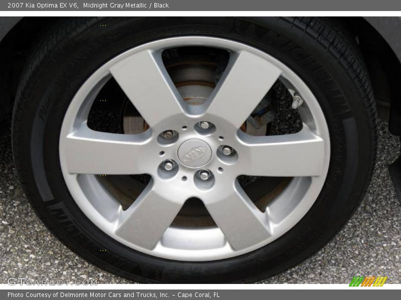 Midnight Gray Metallic / Black 2007 Kia Optima EX V6