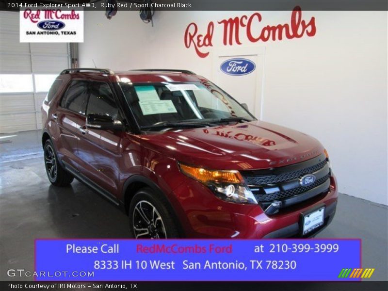Ruby Red / Sport Charcoal Black 2014 Ford Explorer Sport 4WD