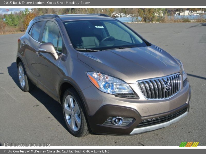 Cocoa Silver Metallic / Ebony 2015 Buick Encore Leather