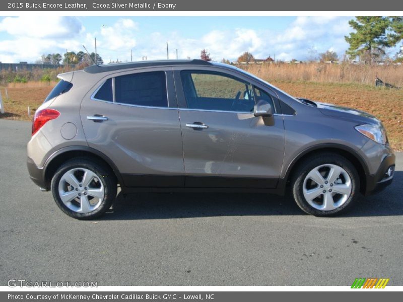 Cocoa Silver Metallic / Ebony 2015 Buick Encore Leather