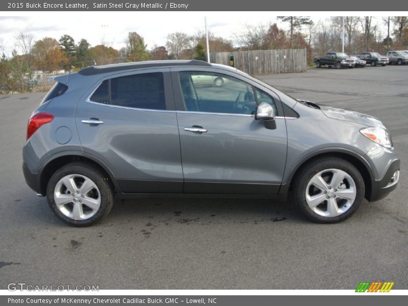 Satin Steel Gray Metallic / Ebony 2015 Buick Encore Leather