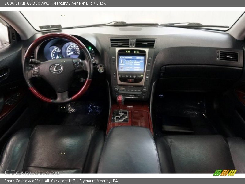 Mercury Silver Metallic / Black 2006 Lexus GS 300 AWD