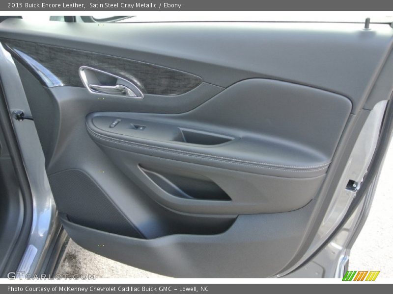 Satin Steel Gray Metallic / Ebony 2015 Buick Encore Leather