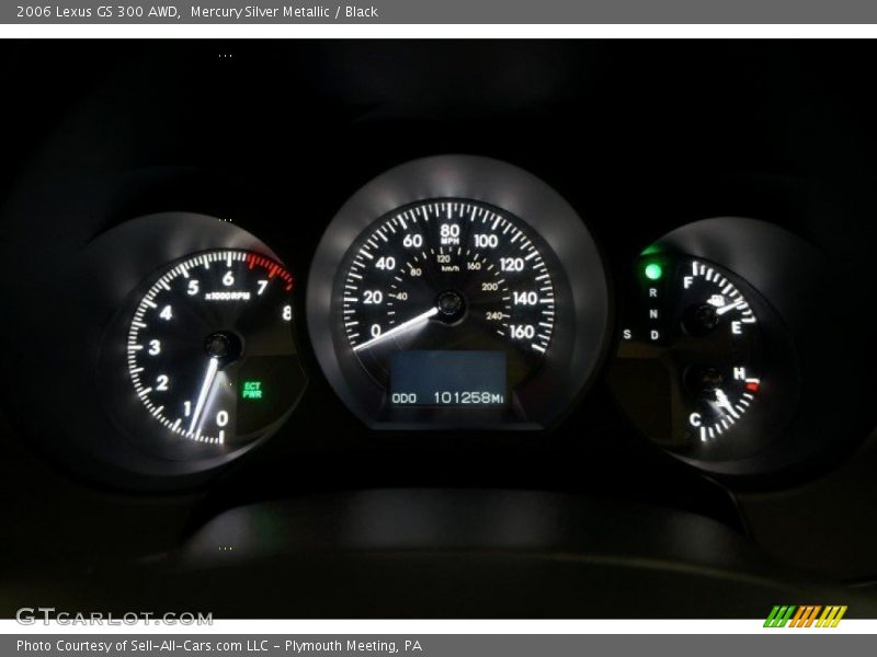 Mercury Silver Metallic / Black 2006 Lexus GS 300 AWD