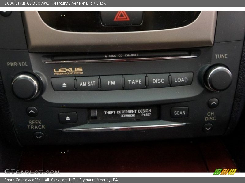 Mercury Silver Metallic / Black 2006 Lexus GS 300 AWD