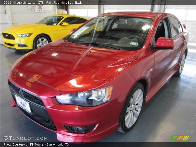 Rally Red Metallic / Black 2011 Mitsubishi Lancer GTS