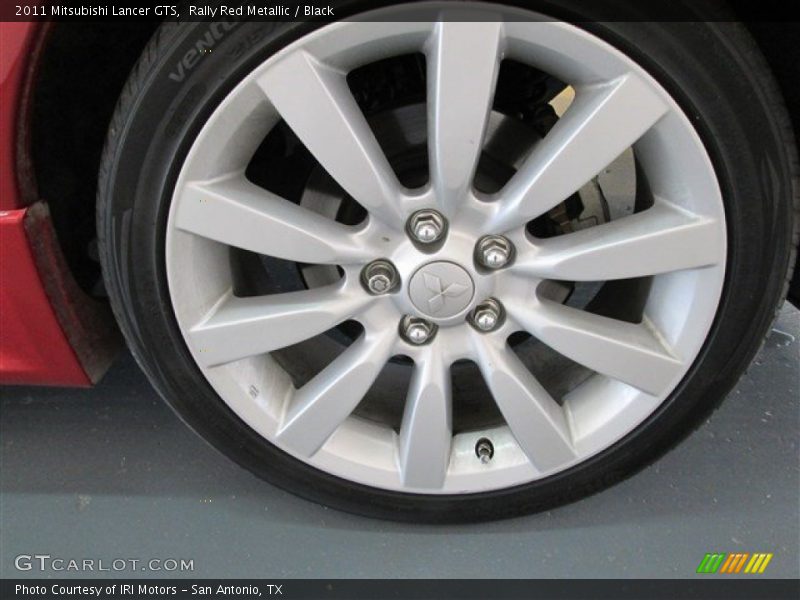 Rally Red Metallic / Black 2011 Mitsubishi Lancer GTS