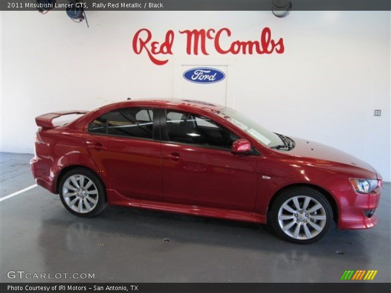 Rally Red Metallic / Black 2011 Mitsubishi Lancer GTS