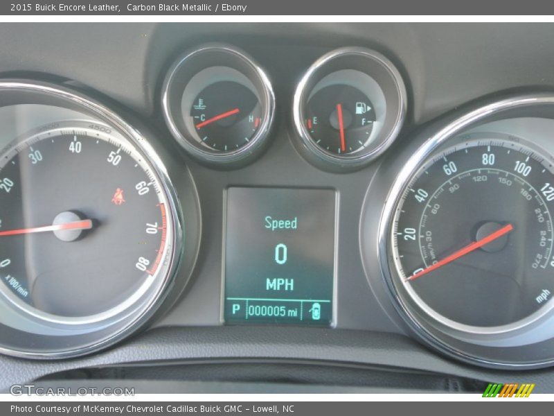 Carbon Black Metallic / Ebony 2015 Buick Encore Leather