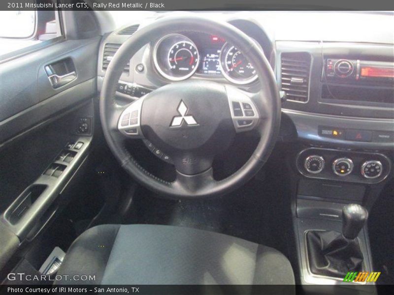 Rally Red Metallic / Black 2011 Mitsubishi Lancer GTS