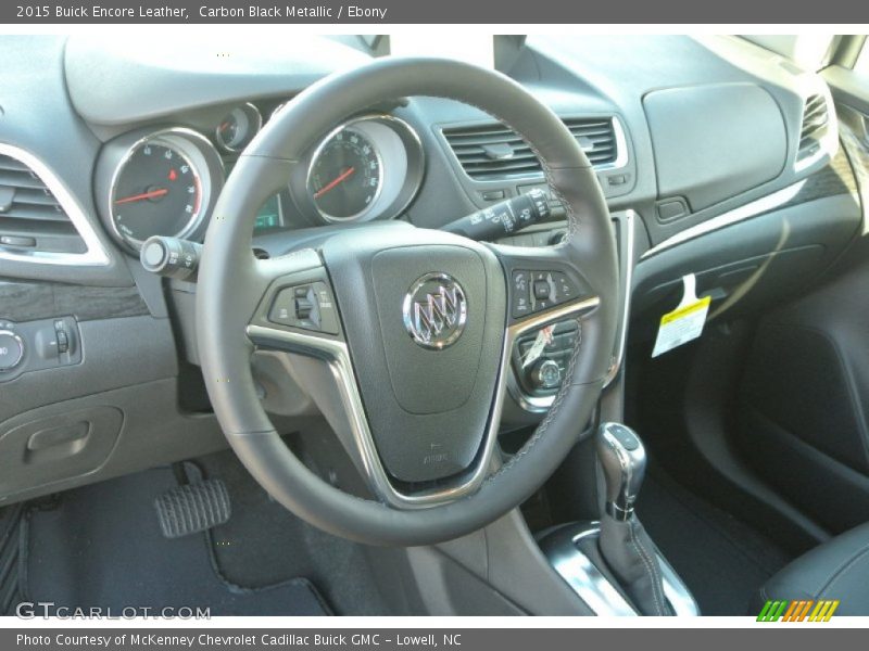Carbon Black Metallic / Ebony 2015 Buick Encore Leather