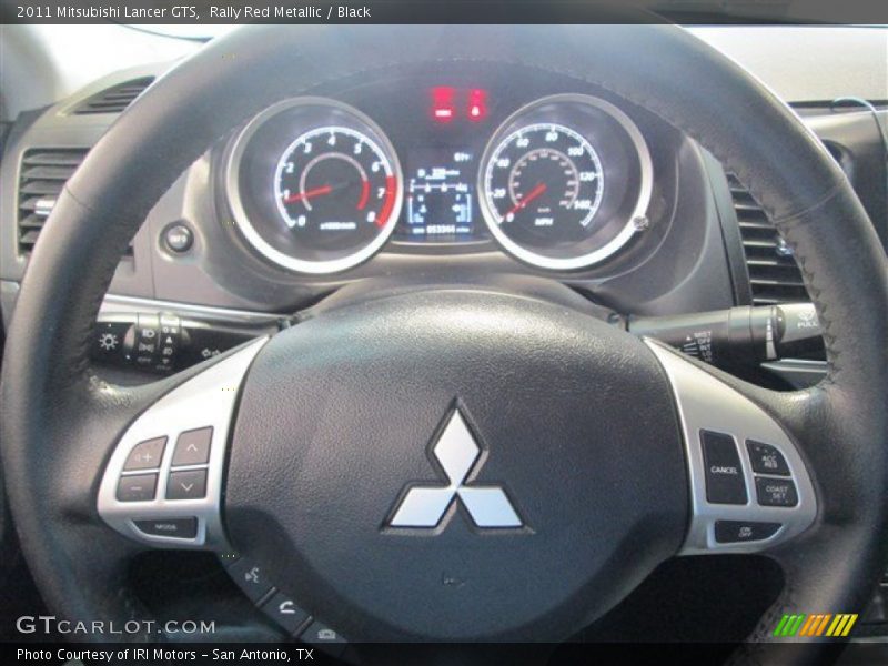 Rally Red Metallic / Black 2011 Mitsubishi Lancer GTS