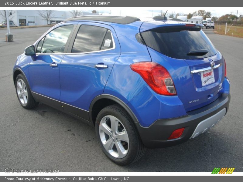 Brilliant Blue Metallic / Titanium 2015 Buick Encore Leather