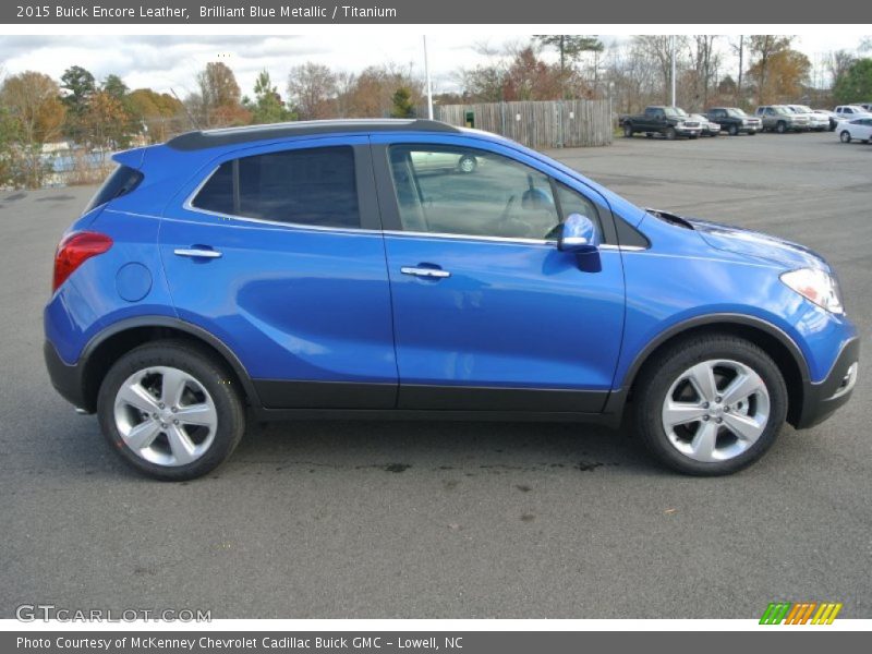 Brilliant Blue Metallic / Titanium 2015 Buick Encore Leather