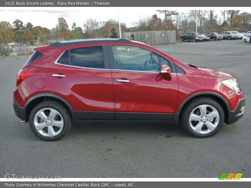 Ruby Red Metallic / Titanium 2015 Buick Encore Leather