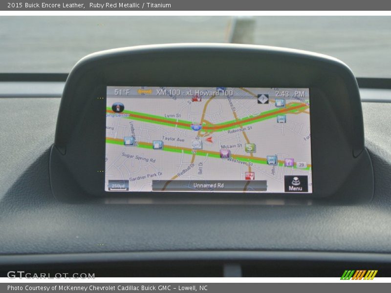 Navigation of 2015 Encore Leather