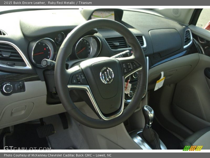 Dashboard of 2015 Encore Leather