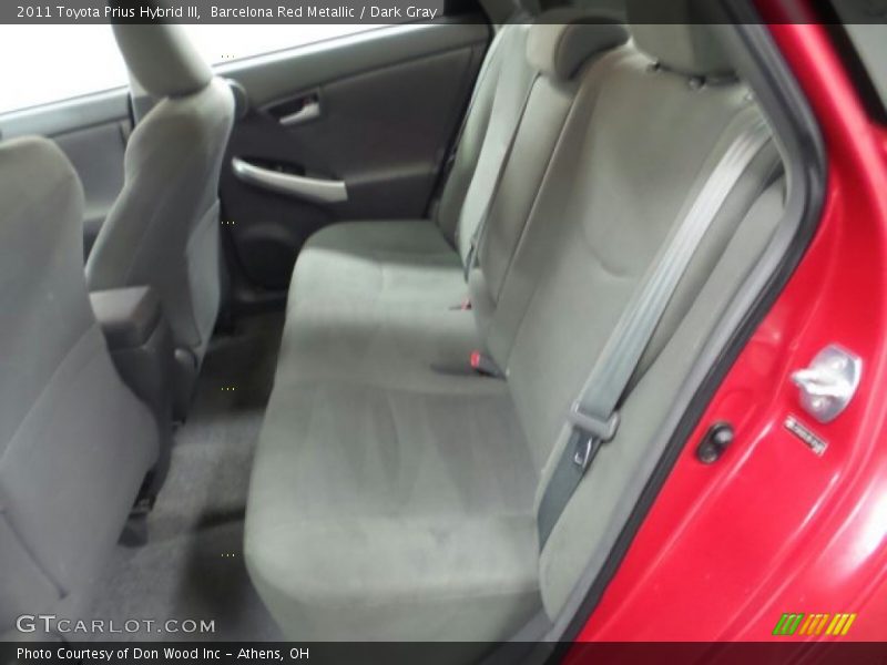 Barcelona Red Metallic / Dark Gray 2011 Toyota Prius Hybrid III