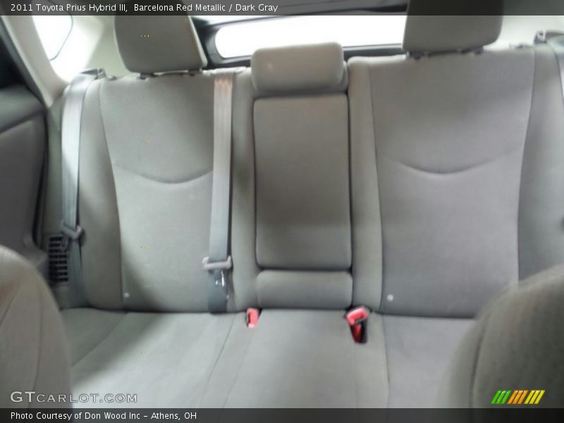 Barcelona Red Metallic / Dark Gray 2011 Toyota Prius Hybrid III