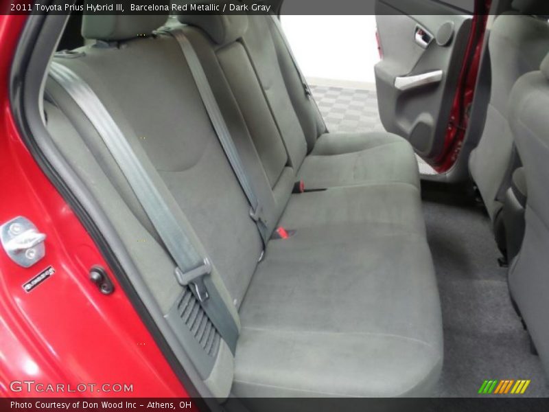 Barcelona Red Metallic / Dark Gray 2011 Toyota Prius Hybrid III