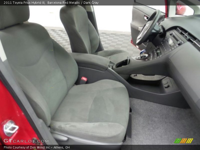 Barcelona Red Metallic / Dark Gray 2011 Toyota Prius Hybrid III