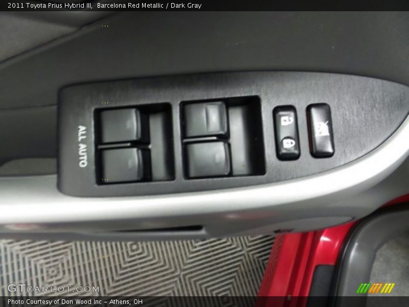 Barcelona Red Metallic / Dark Gray 2011 Toyota Prius Hybrid III