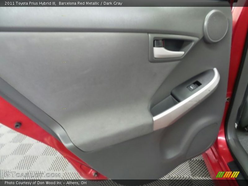 Barcelona Red Metallic / Dark Gray 2011 Toyota Prius Hybrid III