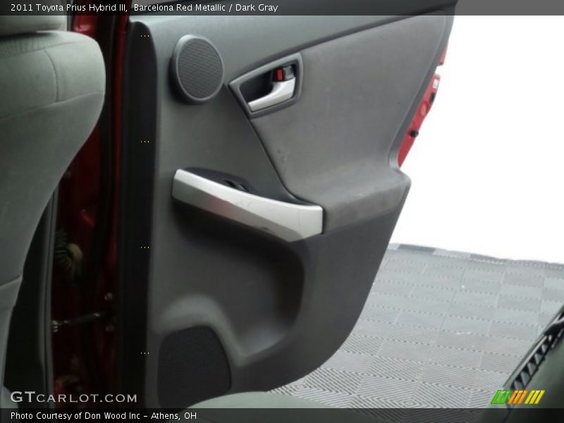 Barcelona Red Metallic / Dark Gray 2011 Toyota Prius Hybrid III