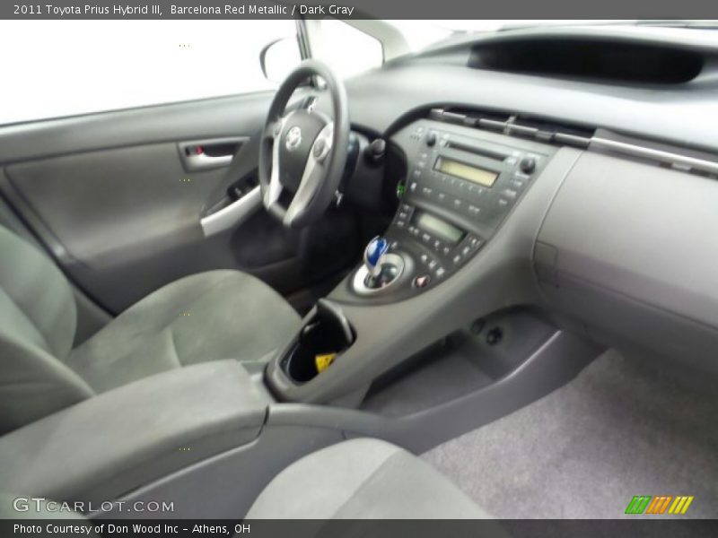 Barcelona Red Metallic / Dark Gray 2011 Toyota Prius Hybrid III