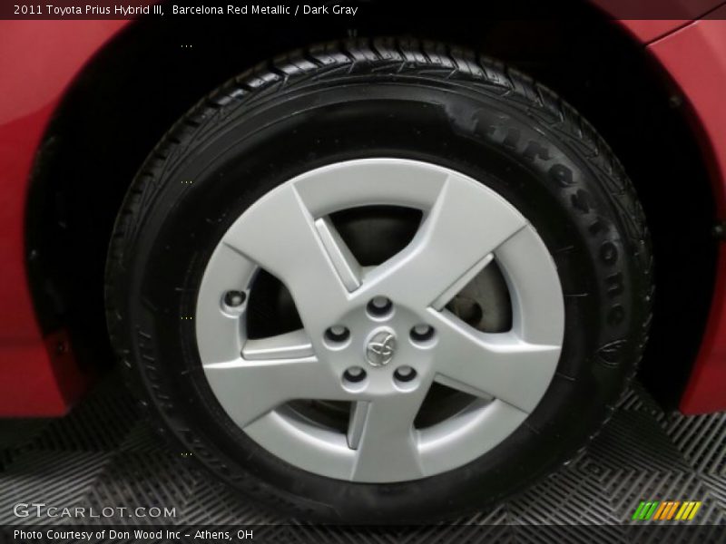 Barcelona Red Metallic / Dark Gray 2011 Toyota Prius Hybrid III
