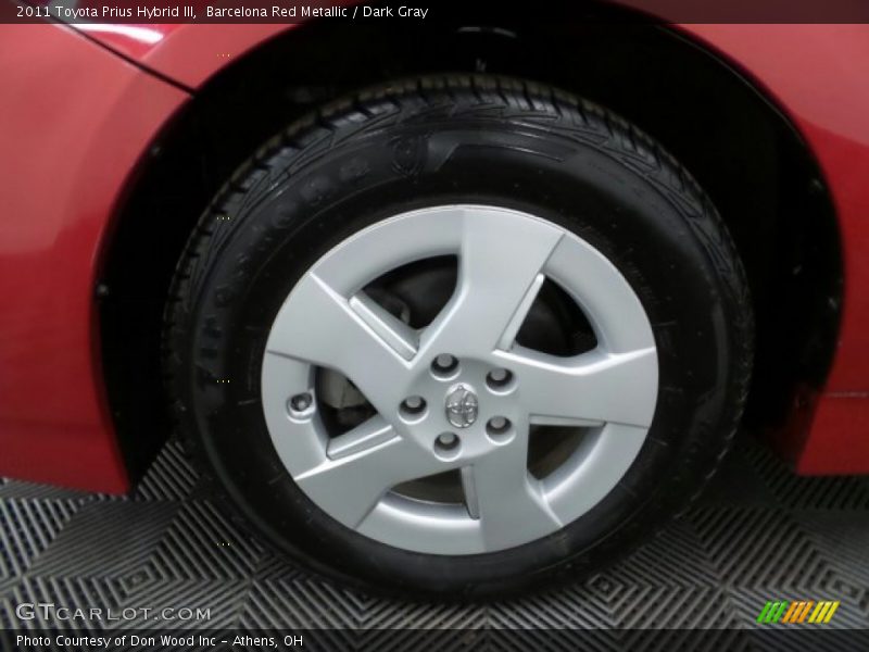 Barcelona Red Metallic / Dark Gray 2011 Toyota Prius Hybrid III