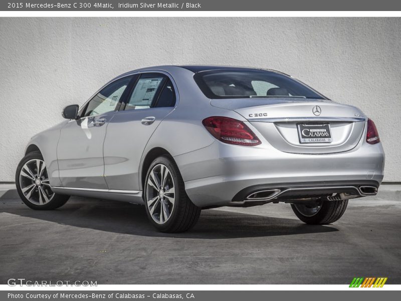 Iridium Silver Metallic / Black 2015 Mercedes-Benz C 300 4Matic