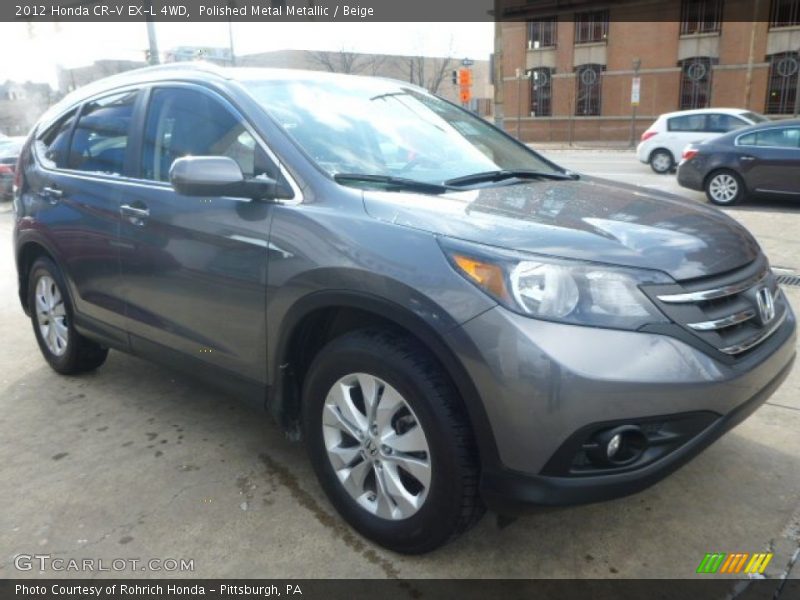 Polished Metal Metallic / Beige 2012 Honda CR-V EX-L 4WD