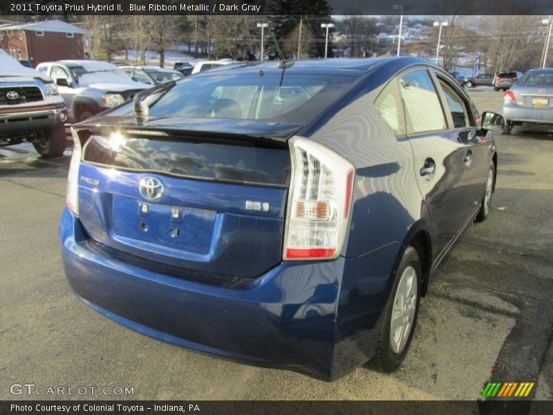 Blue Ribbon Metallic / Dark Gray 2011 Toyota Prius Hybrid II