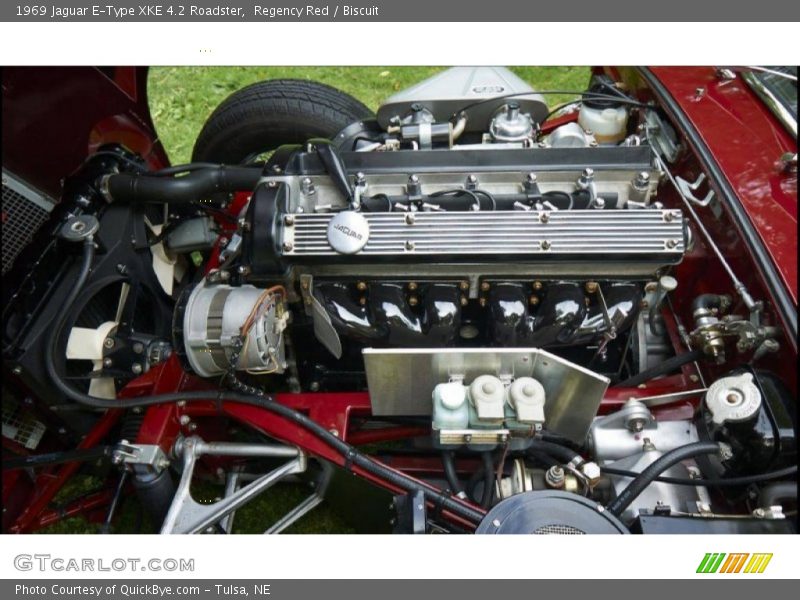  1969 E-Type XKE 4.2 Roadster Engine - 4.2 Liter DOHC 12-Valve XK Inline 6 Cylinder