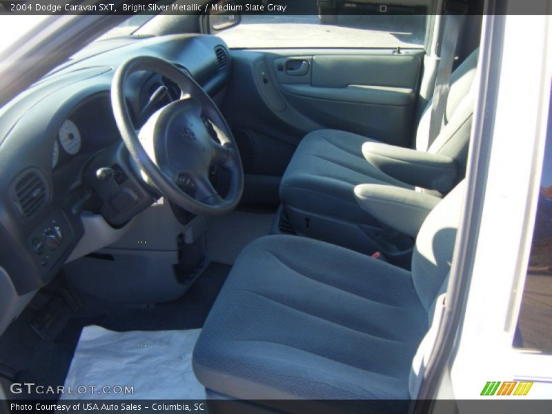 Bright Silver Metallic / Medium Slate Gray 2004 Dodge Caravan SXT